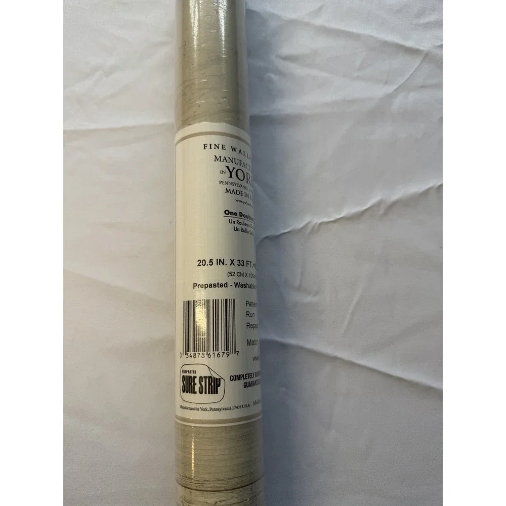 York Wall-Coverings Fine Wallpaper Pattern ZB3347 Beige Faux Cork Texture 56 Ft